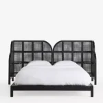 talent design, mahsen karyola, rattan başlıklı karyola, modern yatak, özel üretim mobilya, sipariş mobilya, ısmarlama mobilya, ahşap karyola, el işçiliği yatak, coastal furniture, contemporary bed, handmade furniture