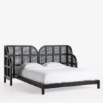 talent design, mahsen karyola, rattan başlıklı karyola, modern yatak, özel üretim mobilya, sipariş mobilya, ısmarlama mobilya, ahşap karyola, el işçiliği yatak, coastal furniture, contemporary bed, handmade furniture