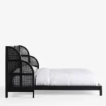 talent design, mahsen karyola, rattan başlıklı karyola, modern yatak, özel üretim mobilya, sipariş mobilya, ısmarlama mobilya, ahşap karyola, el işçiliği yatak, coastal furniture, contemporary bed, handmade furniture