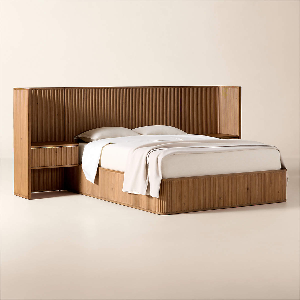 talent design, zarena karyola, yivli karyola, modern karyola, entegre komodinli karyola, ahşap karyola, minimal karyola, doğal meşe karyola, otel yatak başlığı, özel üretim mobilya, sipariş mobilya, özel ölçü mobilya, ısmarlama mobilya, handcrafted bed, custom made bed