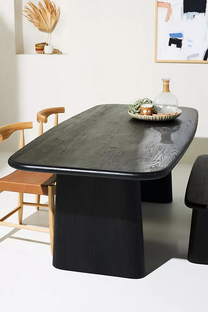 talent design, narel masa, siyah masa, modern masa, heykelsi ayaklı masa, masif ahşap masa, dikdörtgen yemek masası, tasarım masa, luxury furniture, modern dining table, özel üretim mobilya, özel ölçü mobilya, sipariş mobilya, ısmarlama mobilya
