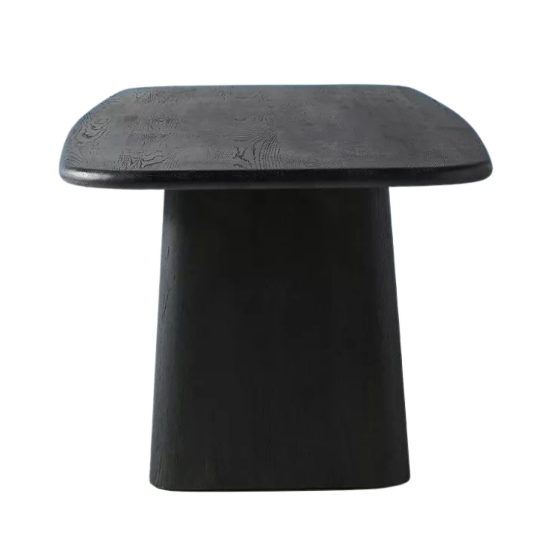 talent design, narel masa, siyah masa, modern masa, heykelsi ayaklı masa, masif ahşap masa, dikdörtgen yemek masası, tasarım masa, luxury furniture, modern dining table, özel üretim mobilya, özel ölçü mobilya, sipariş mobilya, ısmarlama mobilya