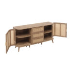 talent design, noalen büfe, hasır detaylı büfe, rattan büfe, kavisli kenarlı büfe, masif meşe büfe, modern büfe, coastal tarz mobilya, bohem büfe, doğal ahşap büfe, özel üretim mobilya, özel ölçü mobilya, sipariş mobilya, ısmarlama mobilya, handcrafted sideboard
