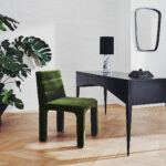 talent design, norel sandalye, kadife döşemeli sandalye, modern sandalye, tam kaplama sandalye, yeşil sandalye, contemporary chair, modern dining chair, özel üretim mobilya, sipariş mobilya, özel ölçü mobilya, ısmarlama mobilya, handcrafted furniture