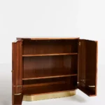 talent design, orenta büfe, ceviz büfe, pirinç detaylı büfe, geometrik kapaklı büfe, modern büfe, art deco büfe, contemporary sideboard, özel üretim mobilya, sipariş mobilya, özel ölçü mobilya, ısmarlama mobilya, handcrafted sideboard, custom made buffet