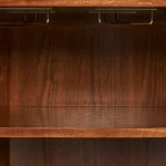 talent design, orenta büfe, ceviz büfe, pirinç detaylı büfe, geometrik kapaklı büfe, modern büfe, art deco büfe, contemporary sideboard, özel üretim mobilya, sipariş mobilya, özel ölçü mobilya, ısmarlama mobilya, handcrafted sideboard, custom made buffet