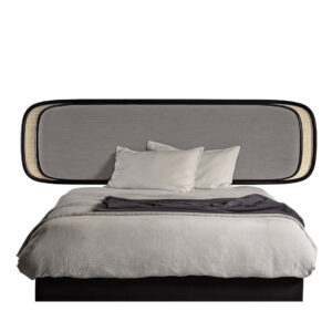 sorvia yatak başı, rattan detaylı yatak başlığı, modern yatak başı, doğal dokulu başlık, ısmarlama mobilya, özel üretim mobilya, minimal yatak odası, modern rattan headboard, handcrafted furniture, talent design yatak başı