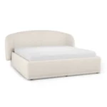 talent design, tenera karyola, modern karyola, çekmeceli karyola, krem kumaş karyola, depolamalı yatak, özel üretim mobilya, sipariş mobilya, özel ölçü mobilya, ısmarlama mobilya, handcrafted bed, custom made storage bed