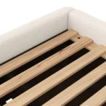talent design, tenera karyola, modern karyola, çekmeceli karyola, krem kumaş karyola, depolamalı yatak, özel üretim mobilya, sipariş mobilya, özel ölçü mobilya, ısmarlama mobilya, handcrafted bed, custom made storage bed