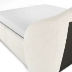 talent design, tenera karyola, modern karyola, çekmeceli karyola, krem kumaş karyola, depolamalı yatak, özel üretim mobilya, sipariş mobilya, özel ölçü mobilya, ısmarlama mobilya, handcrafted bed, custom made storage bed