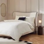 valenza karyola, modern keten yatak, biyeli başlık, özel üretim karyola, ısmarlama yatak, minimalist yatak, modern lüks mobilya, handcrafted bed, italian style bed, talent design karyola