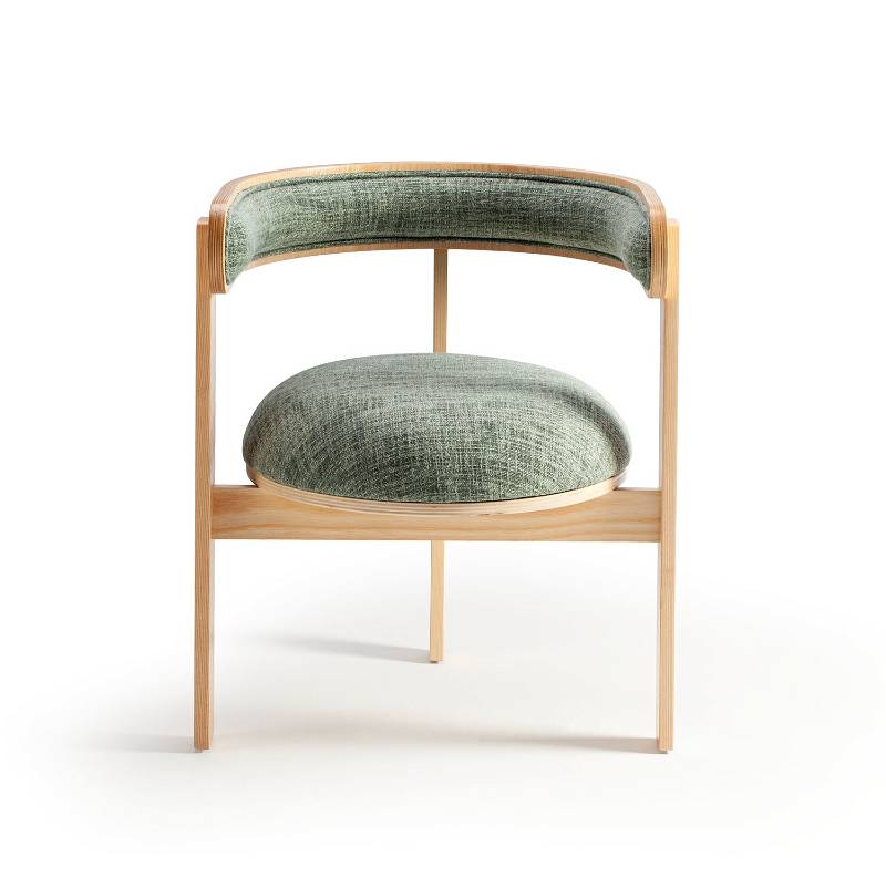 talent design, vara sandalye, modern ahşap sandalye, kavisli sırtlı sandalye, yuvarlak oturumlu sandalye, turuncu döşemeli sandalye, hardal kumaş sandalye, beyaz kumaş sandalye, yeşil kumaş sandalye, yemek masası sandalyesi, özel ölçü mobilya, sipariş mobilya, ısmarlama mobilya, özel üretim mobilya, handcrafted chair, custom made chair