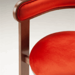 talent design, vara sandalye, modern ahşap sandalye, kavisli sırtlı sandalye, yuvarlak oturumlu sandalye, turuncu döşemeli sandalye, hardal kumaş sandalye, beyaz kumaş sandalye, yeşil kumaş sandalye, yemek masası sandalyesi, özel ölçü mobilya, sipariş mobilya, ısmarlama mobilya, özel üretim mobilya, handcrafted chair, custom made chair