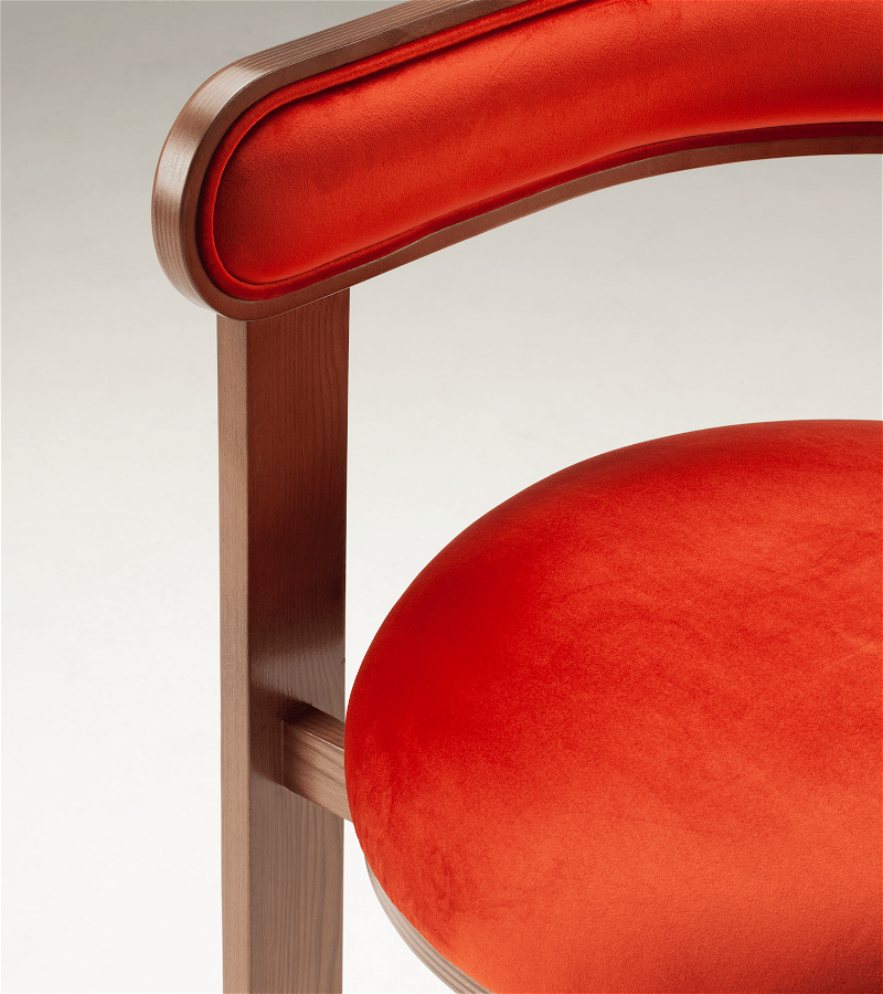 talent design, vara sandalye, modern ahşap sandalye, kavisli sırtlı sandalye, yuvarlak oturumlu sandalye, turuncu döşemeli sandalye, hardal kumaş sandalye, beyaz kumaş sandalye, yeşil kumaş sandalye, yemek masası sandalyesi, özel ölçü mobilya, sipariş mobilya, ısmarlama mobilya, özel üretim mobilya, handcrafted chair, custom made chair