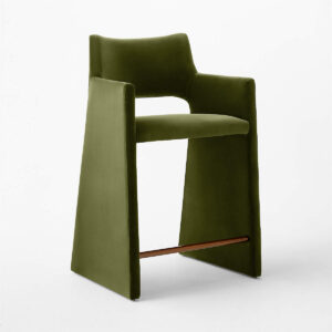talent design, veltara bar sandalyesi, kadife bar sandalyesi, modern bar sandalyesi, yeşil bar taburesi, luxury stool, contemporary chair, özel üretim mobilya, özel ölçü mobilya, sipariş mobilya, ısmarlama mobilya