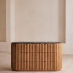 ahşap şifonyer, mermer üstlü şifonyer, ribbed dresser, modern şifonyer, el işçiliği ahşap, özel ölçü, ısmarlama mobilya, sipariş mobilya, özel üretim, talent design şifonyer