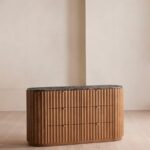 ahşap şifonyer, mermer üstlü şifonyer, ribbed dresser, modern şifonyer, el işçiliği ahşap, özel ölçü, ısmarlama mobilya, sipariş mobilya, özel üretim, talent design şifonyer