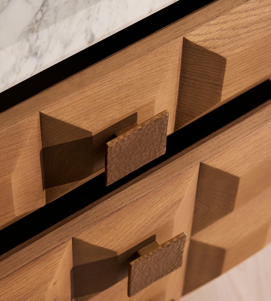 geometrik şifonyer, ahşap şifonyer, modern şifonyer, 3D yüzeyli mobilya, masif ahşap şifonyer, özel ölçü, özel üretim, ısmarlama mobilya, sipariş mobilya, talent design şifonyer