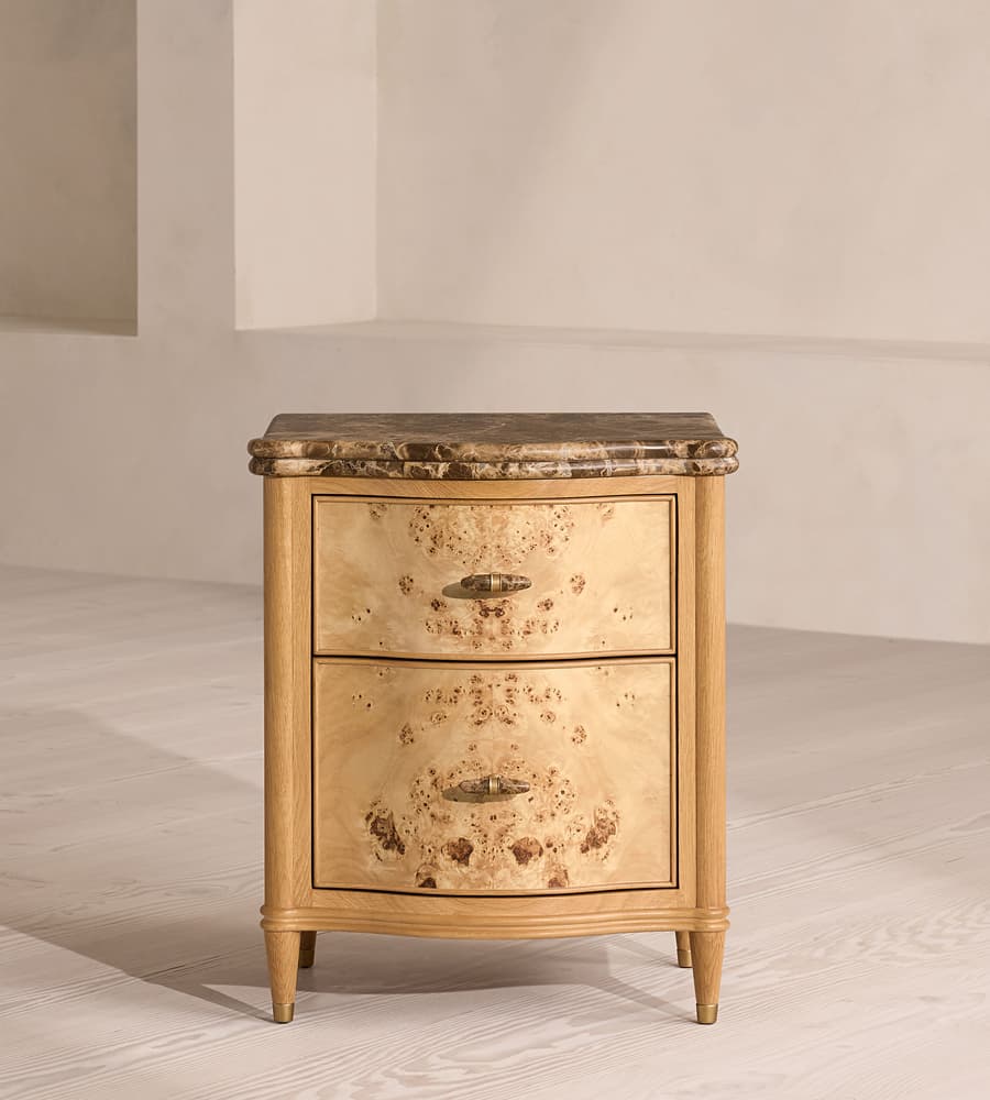 burl komodin, mermer üst komodin, luxury bedside table, modern klasik komodin, lüks komodin, organik desenli komodin, doğal ahşap komodin, özel üretim mobilya, özel ölçü mobilya, sipariş mobilya, ısmarlama mobilya, talent design komodin, özel üretim, özel ölçü, sipariş mobilya, ısmarlama mobilya