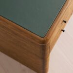 çalışma masası, ahşap çalışma masası, ribbed masa, modern ofis masası, deri üst masa, özel ölçü, ısmarlama mobilya, sipariş mobilya, özel üretim, talent design masa