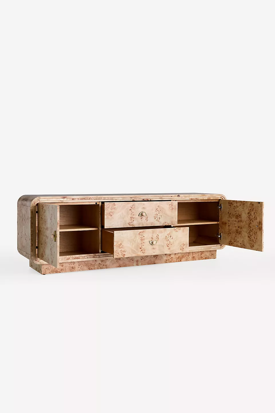 özel üretim büfe, özel ölçü büfe, sipariş büfe, ısmarlama büfe, kök ağaç kaplama büfe, art deco büfe, lüks depolama mobilyası, yuvarlatılmış form büfe, talent design büfe