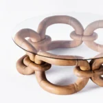 braluna sehpa, halka form sehpa, zincir ayaklı sehpa, ahşap cam orta sehpa, organik form sehpa, özel üretim sehpa, sipariş mobilya, ısmarlama mobilya, talent design coffee table