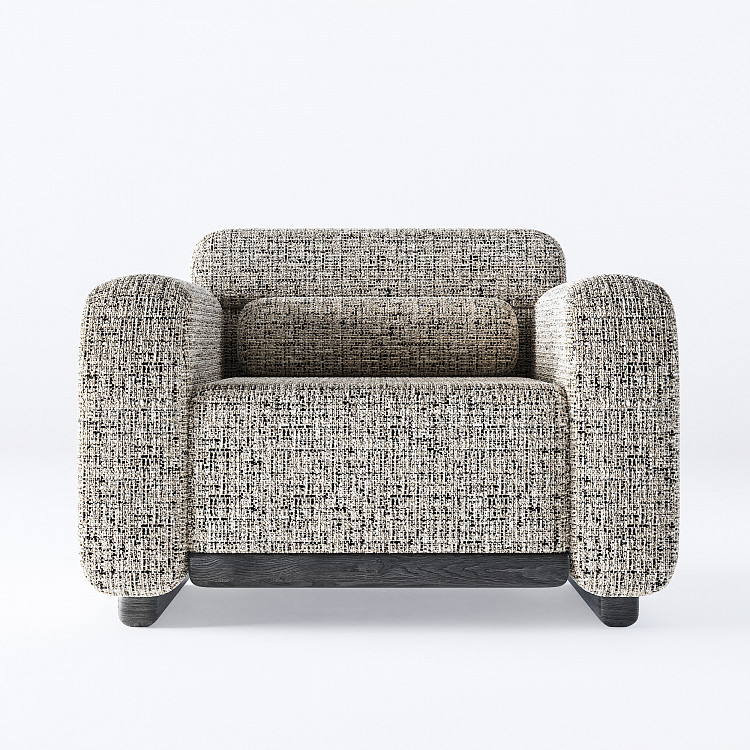 blok form koltuk, modern lounge koltuk, soft brutalist koltuk, silindirik yastıklı koltuk, özel üretim, sipariş mobilya, ısmarlama mobilya, talent design koltuk