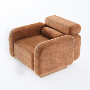 blok form koltuk, modern lounge koltuk, soft brutalist koltuk, silindirik yastıklı koltuk, özel üretim, sipariş mobilya, ısmarlama mobilya, talent design koltuk