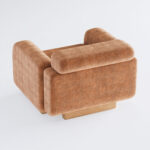 blok form koltuk, modern lounge koltuk, soft brutalist koltuk, silindirik yastıklı koltuk, özel üretim, sipariş mobilya, ısmarlama mobilya, talent design koltuk