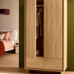 helmet gardırop, modern meşe gardırop, japandi dolap, doğal ahşap dolap, minimal gardırop, özel üretim dolap, sipariş mobilya, ısmarlama mobilya, talent design gardırop