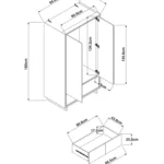 helmet gardırop, modern meşe gardırop, japandi dolap, doğal ahşap dolap, minimal gardırop, özel üretim dolap, sipariş mobilya, ısmarlama mobilya, talent design gardırop