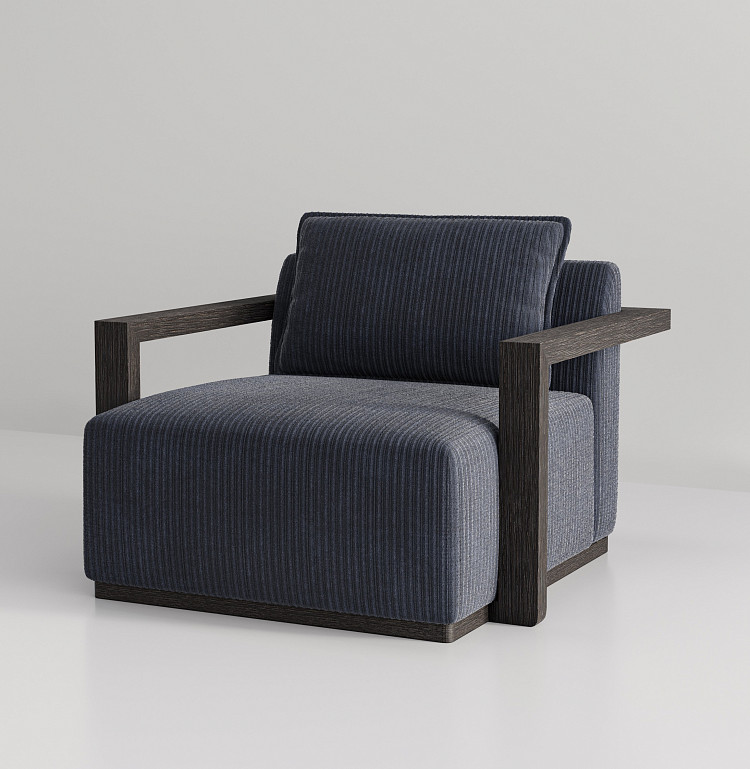 lorvano koltuk, modern koltuk, loft tarzı koltuk, maskülen koltuk, çizgili kumaş koltuk, koyu meşe koltuk, urban modern koltuk, özel üretim, özel ölçü, sipariş mobilya, ısmarlama mobilya