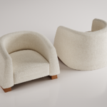 boucle koltuk, organik form koltuk, modern tekli koltuk, soft luxury koltuk, heykelsi koltuk, özel üretim, sipariş mobilya, ısmarlama mobilya, talent design koltuk