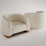 boucle koltuk, organik form koltuk, modern tekli koltuk, soft luxury koltuk, heykelsi koltuk, özel üretim, sipariş mobilya, ısmarlama mobilya, talent design koltuk