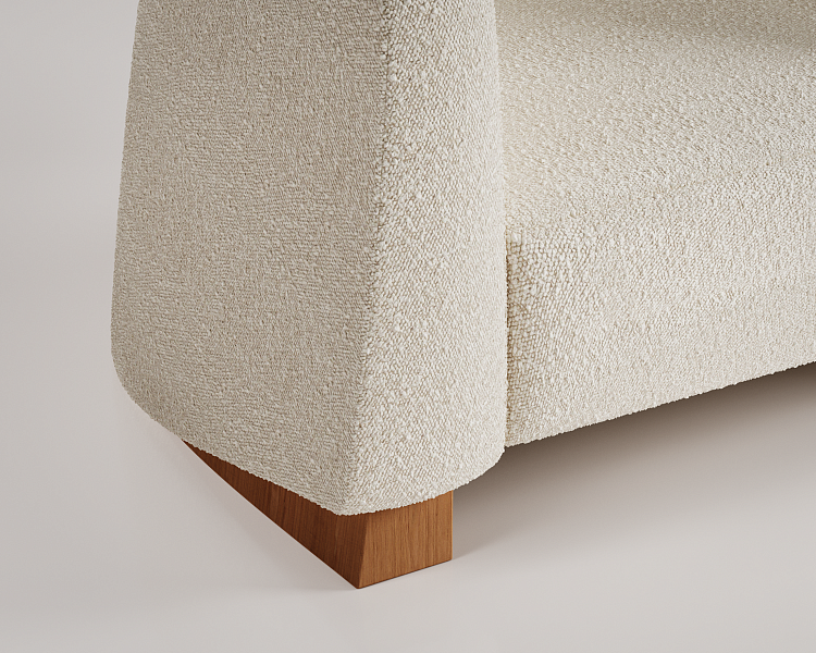 boucle koltuk, organik form koltuk, modern tekli koltuk, soft luxury koltuk, heykelsi koltuk, özel üretim, sipariş mobilya, ısmarlama mobilya, talent design koltuk