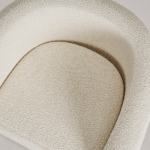 boucle koltuk, organik form koltuk, modern tekli koltuk, soft luxury koltuk, heykelsi koltuk, özel üretim, sipariş mobilya, ısmarlama mobilya, talent design koltuk