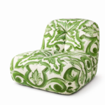 majolica koltuk, desenli tasarım koltuk, el boyaması desen koltuk, özel üretim koltuk, özel ölçü koltuk, sipariş mobilya, ısmarlama mobilya, majolika desen kumaş, akdeniz stili koltuk, modern sanat koltuğu, talent design koltuk