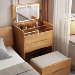 kompakt makyaj masası, led aynalı makyaj masası, organizer makyaj masası, küçük alan makyaj çözümü, özel üretim, sipariş mobilya, ısmarlama mobilya, talent design makyaj masası