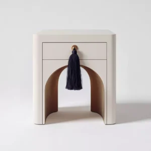 narlona komodin, arkad form komodin, modern tasarım komodin, püsküllü kulp mobilya, özel üretim komodin, ısmarlama mobilya, sipariş mobilya, talent design komodin