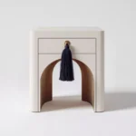 narlona komodin, arkad form komodin, modern tasarım komodin, püsküllü kulp mobilya, özel üretim komodin, ısmarlama mobilya, sipariş mobilya, talent design komodin