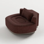 boucle koltuk, oval lounge koltuk, modern heykelsi koltuk, soft luxury koltuk, organik form koltuk, özel üretim, sipariş mobilya, ısmarlama mobilya, talent design koltuk