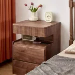 ribbed makyaj masası, fluted ön yüzlü makyaj masası, ceviz makyaj masası, kompakt makyaj masası, özel üretim, sipariş mobilya, ısmarlama mobilya, talent design makyaj masası