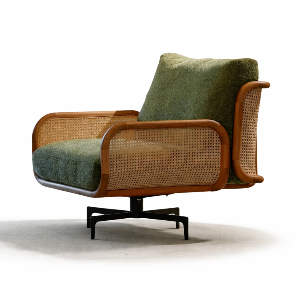 Sunuca koltuk, tasarım koltuk, modern lounge koltuk, ahşap gövdeli koltuk, hasır detaylı koltuk, özel üretim koltuk, özel ölçü koltuk, sipariş mobilya koltuk, ısmarlama mobilya koltuk, boucle kumaş koltuk, el işçiliği koltuk, luxury seating, designer armchair, contemporary furniture, butik mobilya, iç mimari koltuk, salon koltuğu, okuma koltuğu, tekli koltuk, özel üretim mobilya