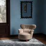 talmina berjer, kelebek sırtlı koltuk, scandinavian modern berjer, yuvarlak oturum berjer, özel üretim koltuk, sipariş mobilya, ısmarlama mobilya, talent design berjer