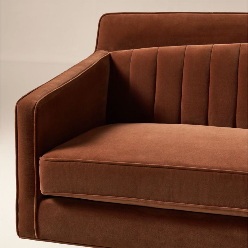 talmo kanepe, midcentury modern kanepe, kavisli kadife sofa, ince ayaklı modern koltuk, özel üretim kanepe, sipariş mobilya, ısmarlama mobilya, talent design sofa