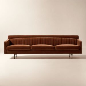 talmo kanepe, midcentury modern kanepe, kavisli kadife sofa, ince ayaklı modern koltuk, özel üretim kanepe, sipariş mobilya, ısmarlama mobilya, talent design sofa