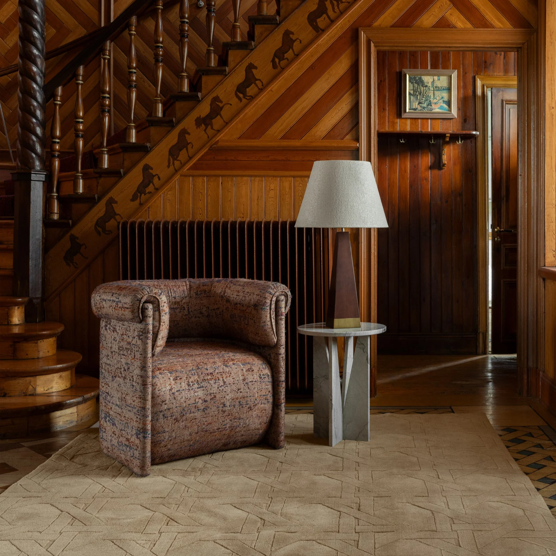 talmora koltuk, heykelsi modern koltuk, rolled arm koltuk, retro modern oturma birimi, özel üretim koltuk, sipariş mobilya, ısmarlama mobilya, talent design koltuk