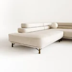 tarella köşe kanepe, modern lineer kanepe, minimal köşe koltuk, bouclé kanepe, özel üretim kanepe, sipariş mobilya, ısmarlama mobilya, talent design sofa