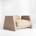 trapez form koltuk, modern brutalist koltuk, heykelsi koltuk tasarımı, geniş oturum lounge koltuk, özel üretim, özel ölçü, sipariş mobilya, ısmarlama mobilya, talent design koltuk