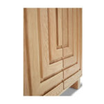 kademeli panel gardırop, modern meşe gardırop, heykelsi kapaklı gardırop, geometrik yüzeyli gardırop, özel üretim, sipariş mobilya, ısmarlama mobilya, talent design gardırop